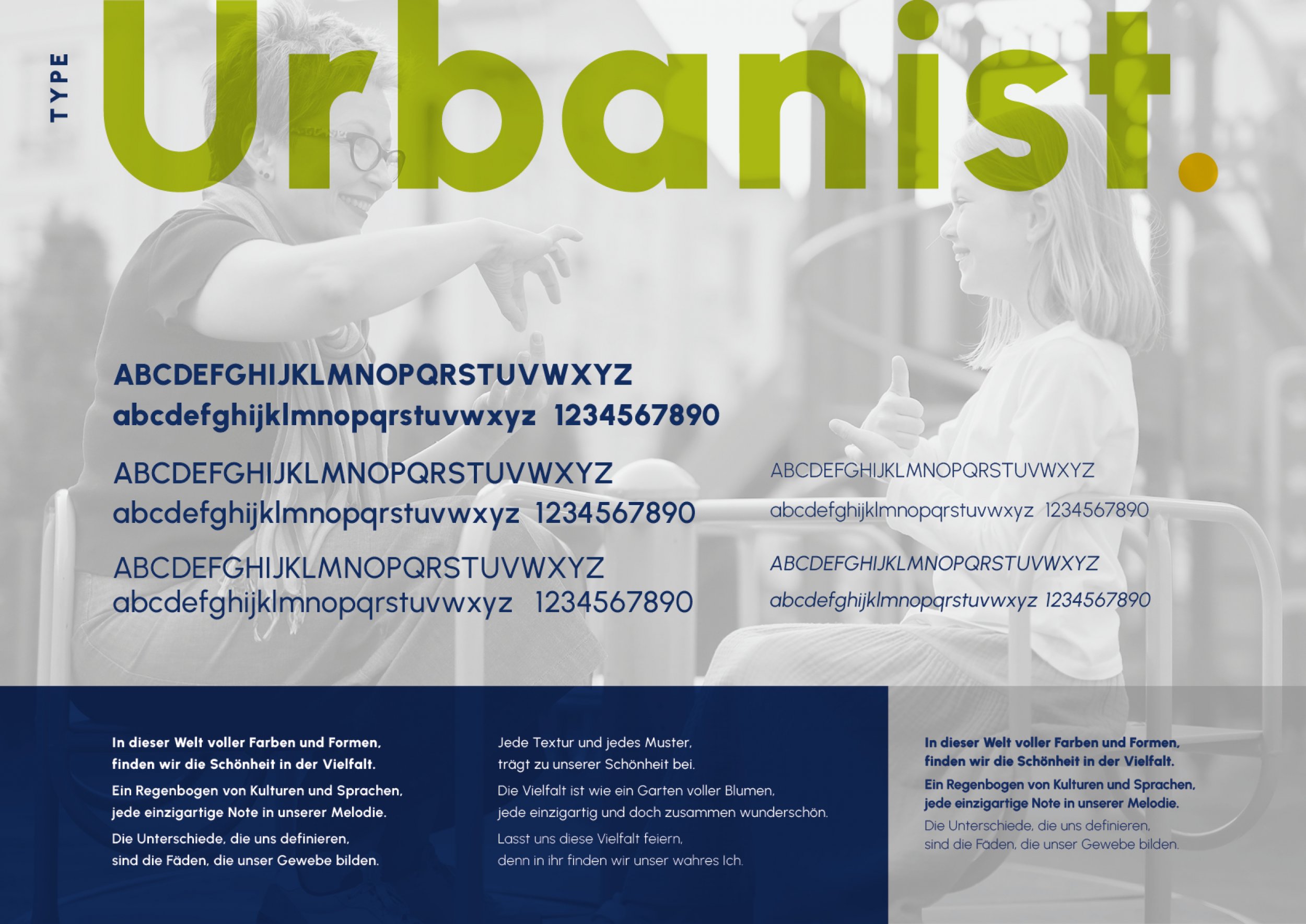 Schriftart, Urbanist, Type, Lindenparkschule